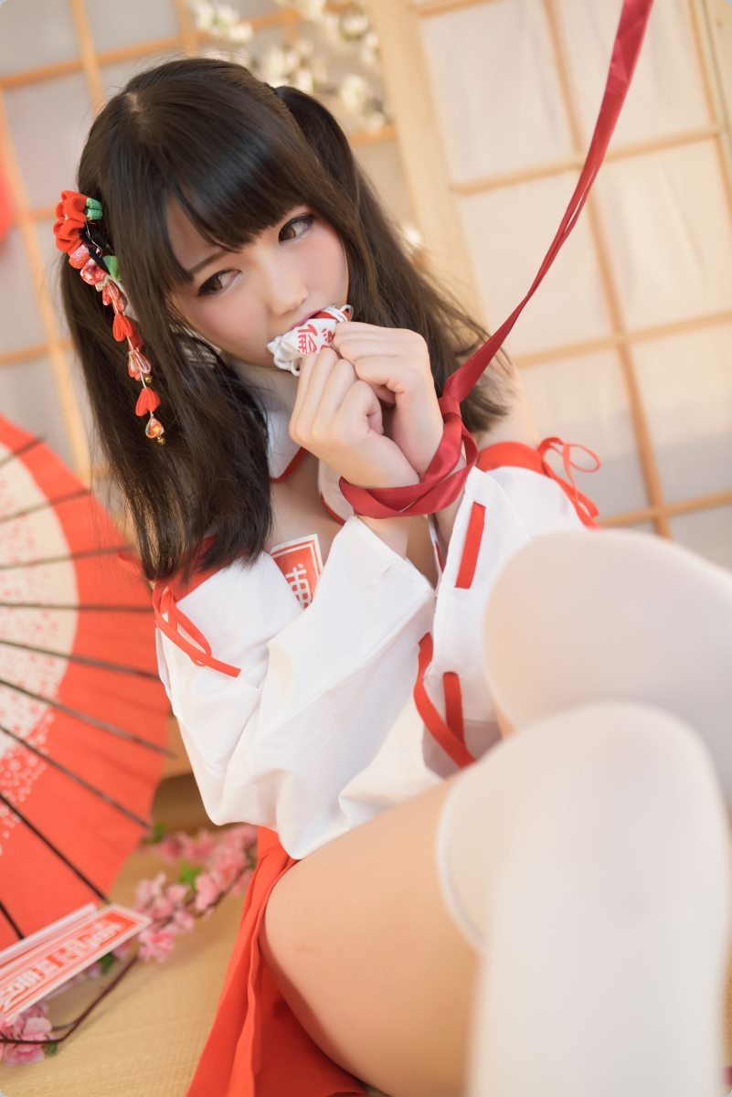 [Cos]魔物喵 - 巫女[53P] 35