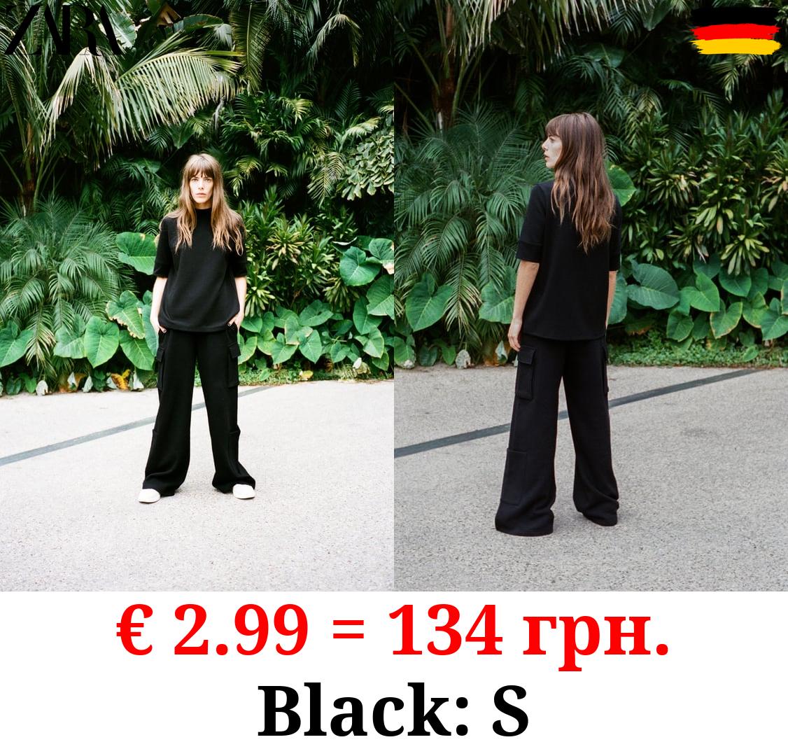 INTERLOCK MOCK NECK T-SHIRT