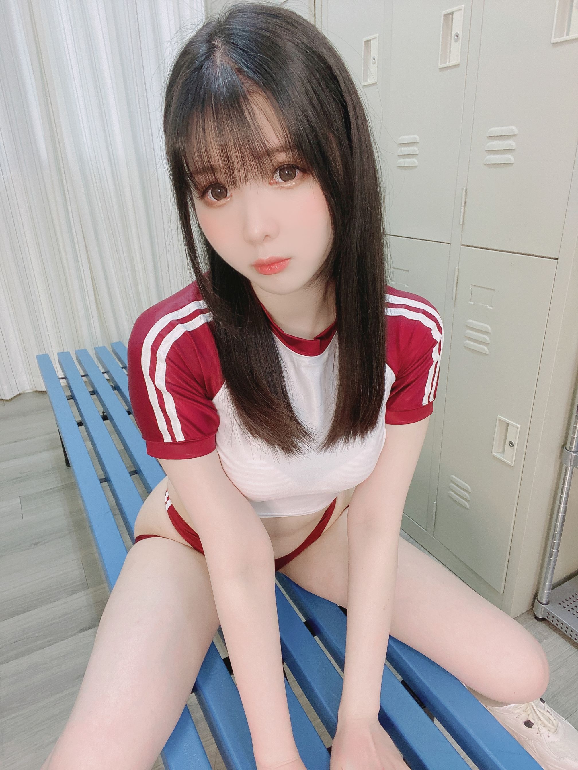 2022-01-17 Tバックブルマ+ピンク縞ブラ [30P-222MB] 7