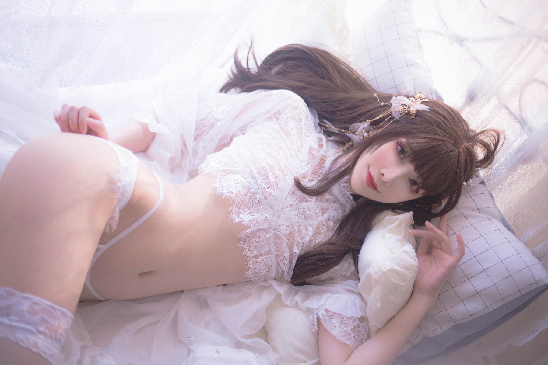Cosplay 翎柒菜菜 白色流云 24