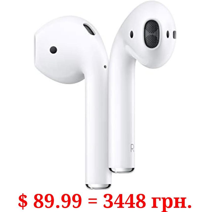 Apple AirPods (2nd Generation) Wireless Ear Buds • Bluetooth Headphones • with Lightning Charging Case Included • Over 24 Hours of Battery Life • Effortless Setup for iPhone