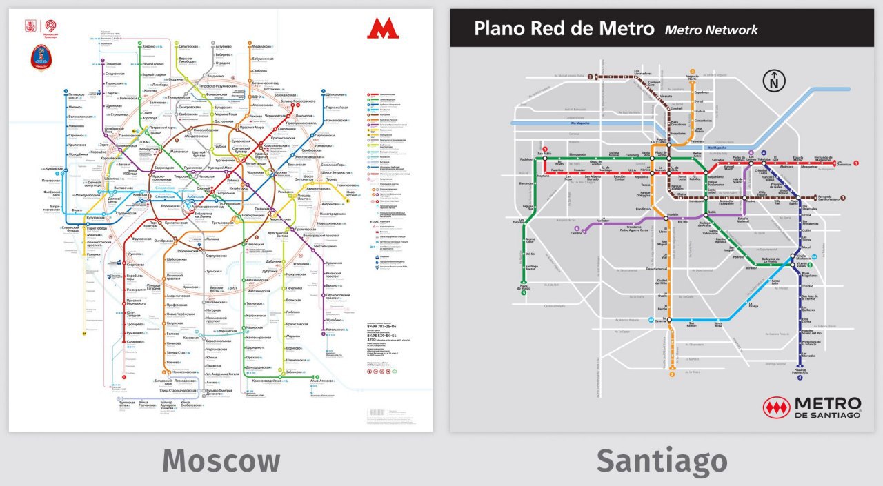 Схема метро сантьяго чили