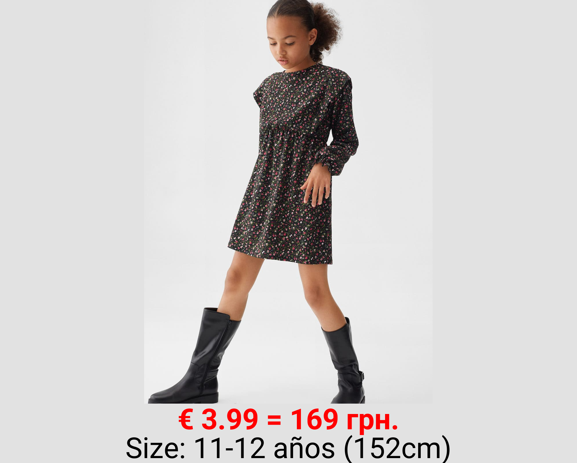 Vestido estampado flores