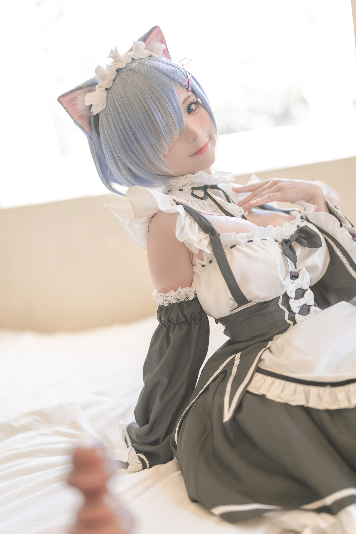 蠢沫沫 Cosplay 雷姆 18