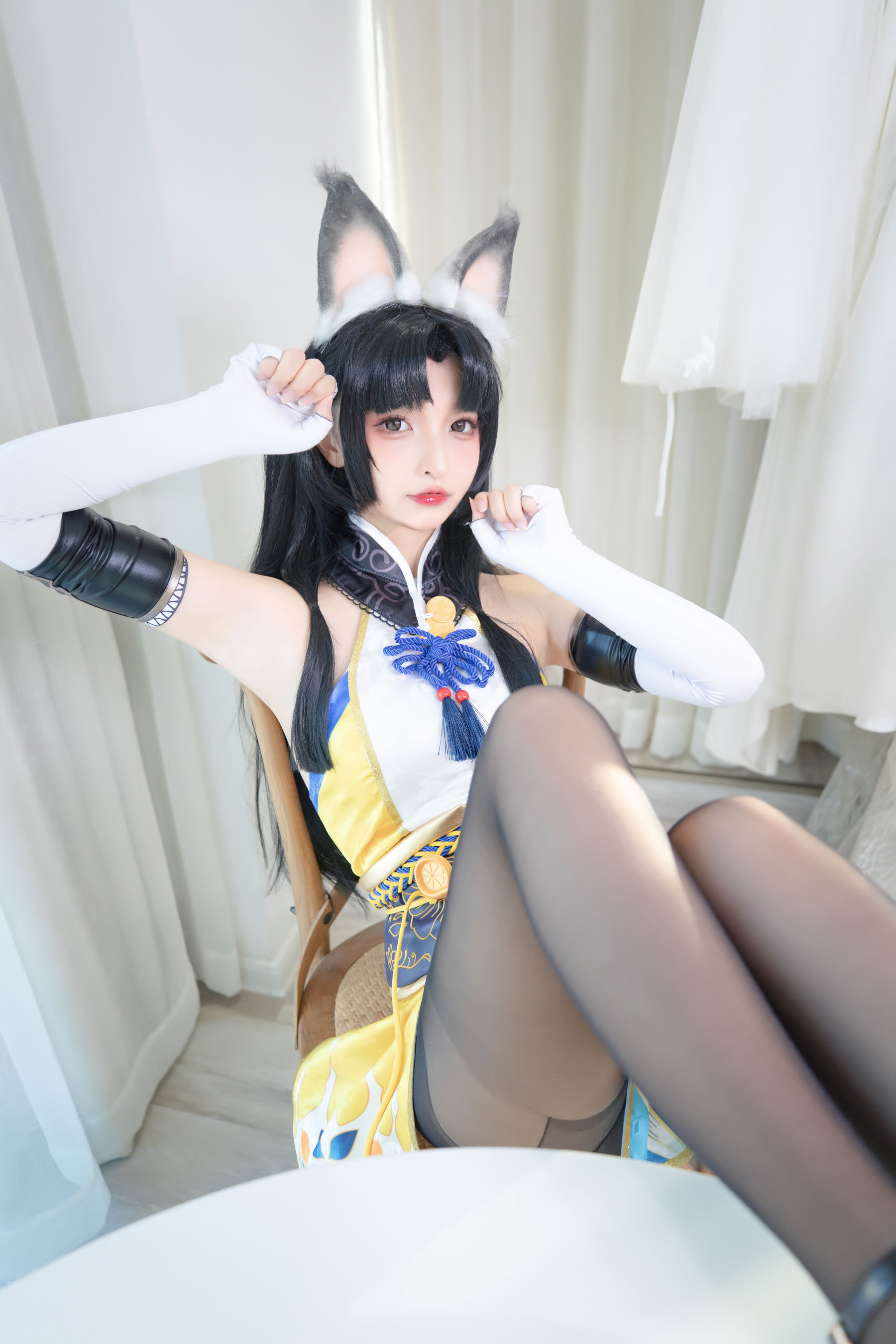 [网红COS]_萝莉神楽板真冬_黑丝胡桃-写真图集共72P 5