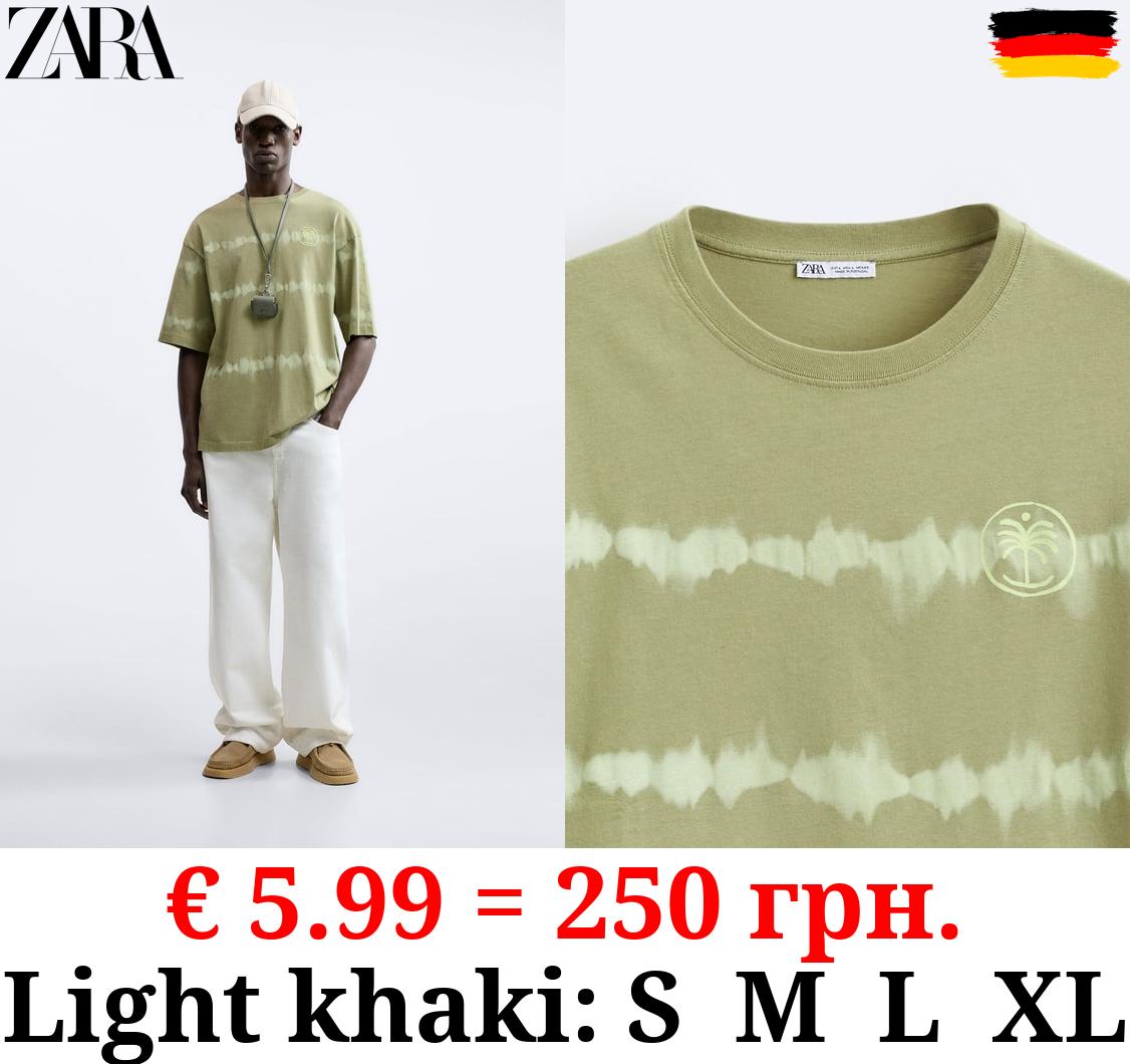 TIE-DYE STRIPED T-SHIRT