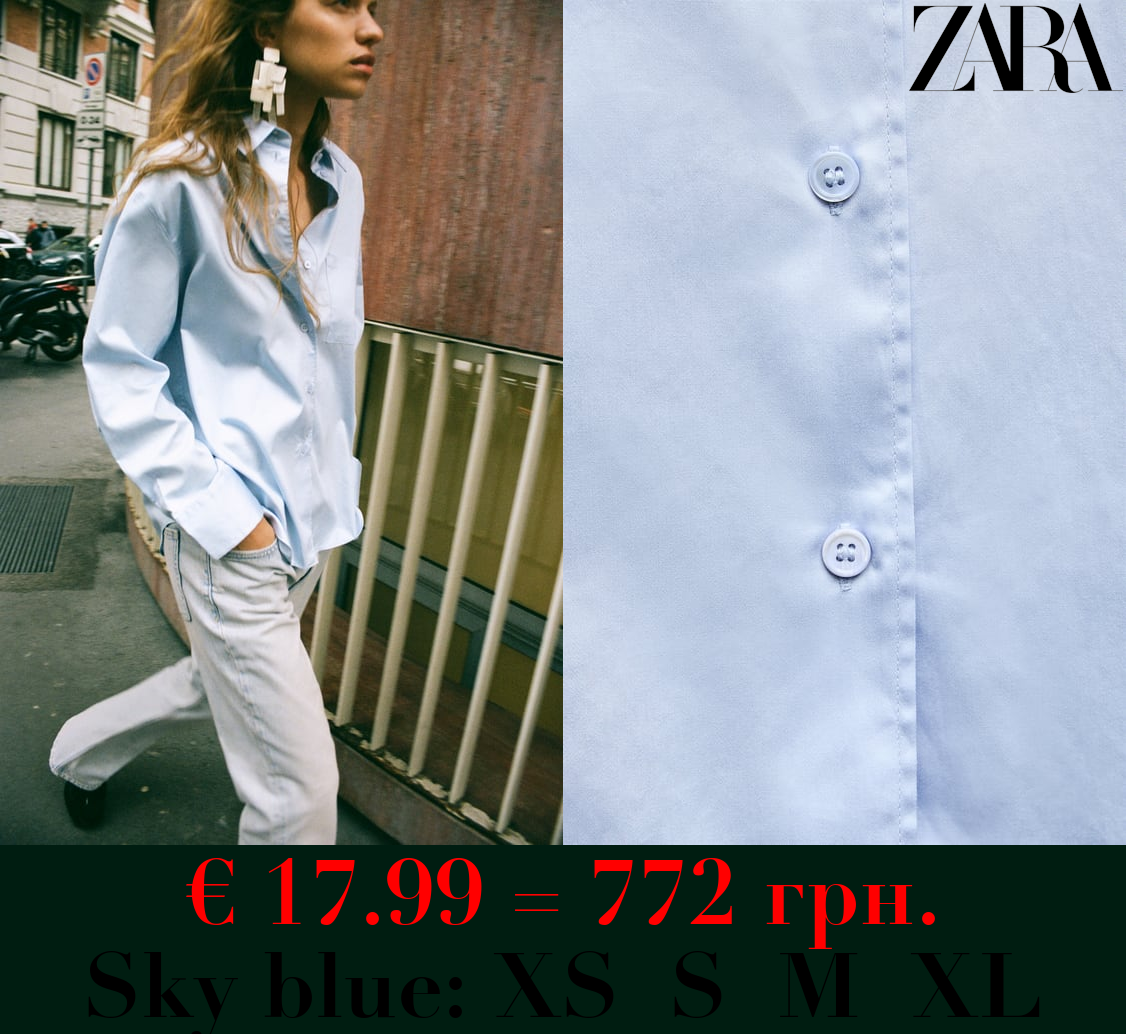 ZW COLLECTION VOLUMINOUS POPLIN SHIRT