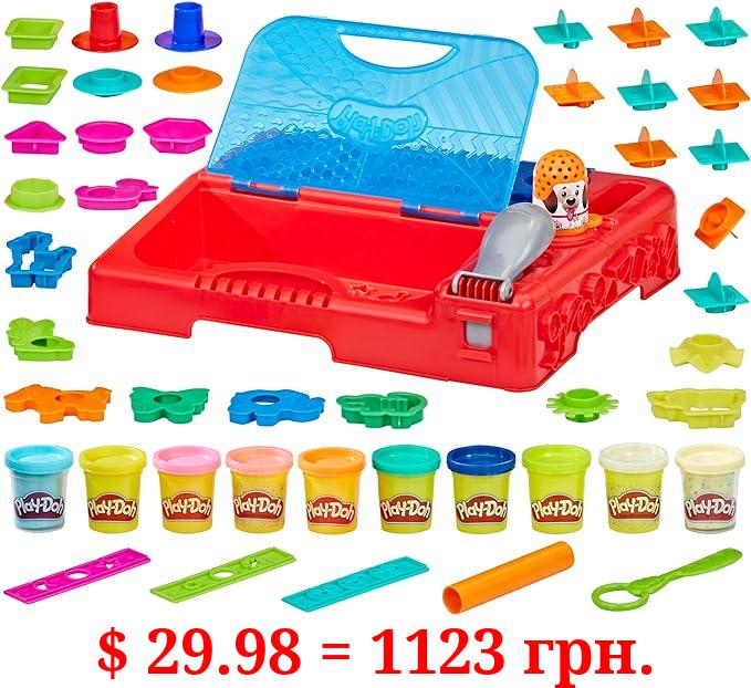 Play-Doh Grab 'n Go Activity Center, with Over 30 Tools and 10 Cans, Kids Arts and Crafts, Preschool Toys for 3 Year Old Girls and Boys and Up, Non-Toxic (Amazon Exclusive)