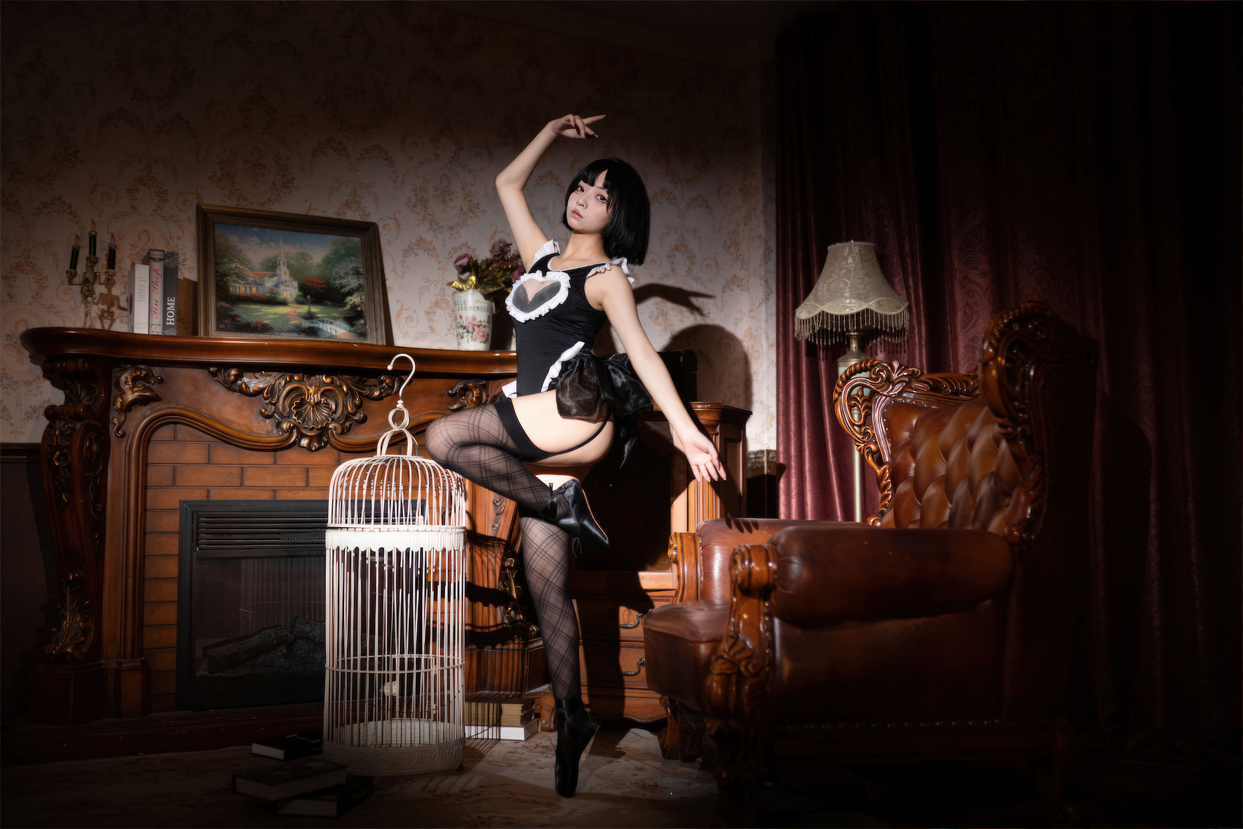 Cosplay 花铃 马戏团芭蕾 吊带袜高叉 26