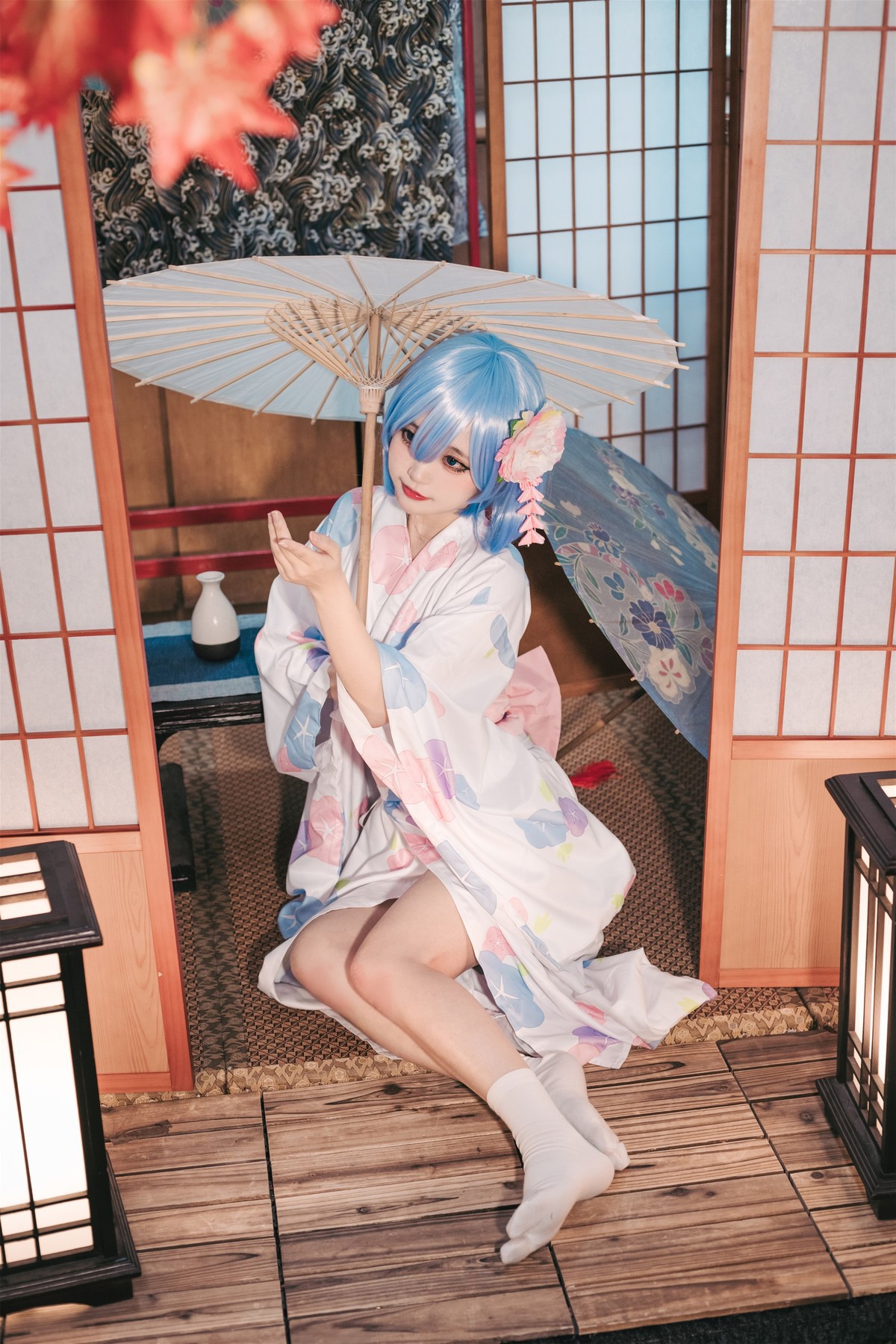 Cosplay 神沢永莉 蕾姆和风 27