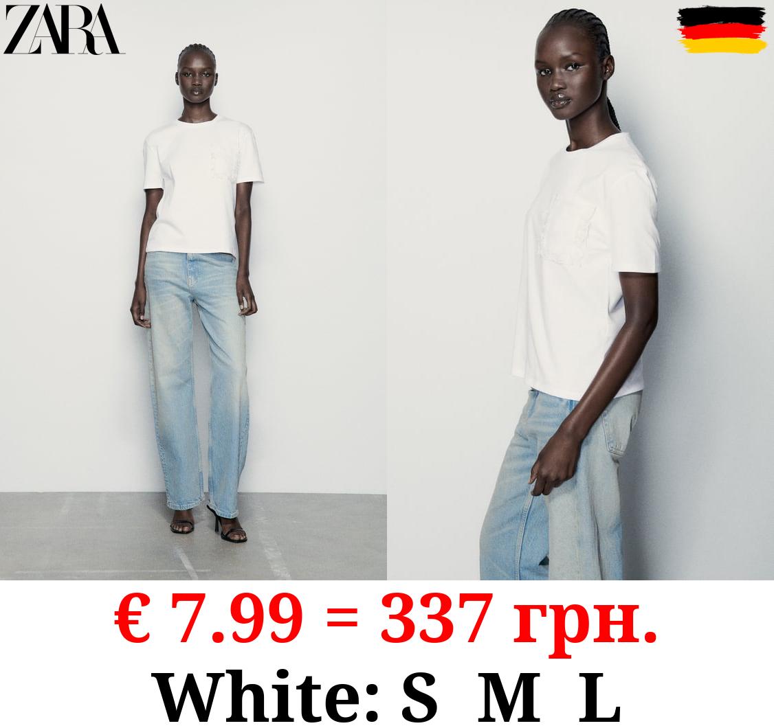 T-SHIRT WITH ORGANZA POCKET