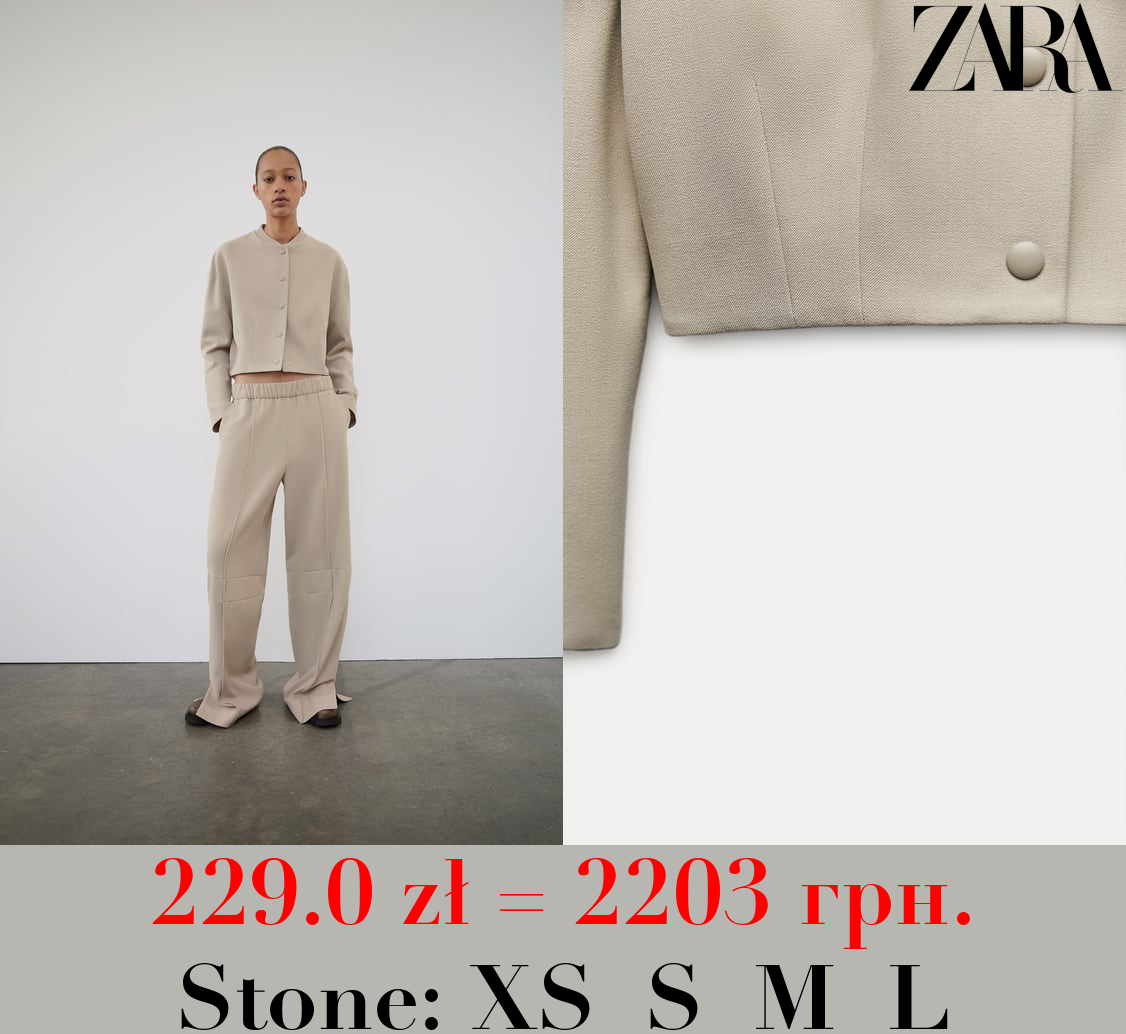 ZW COLLECTION SHORT BOMBER JACKET