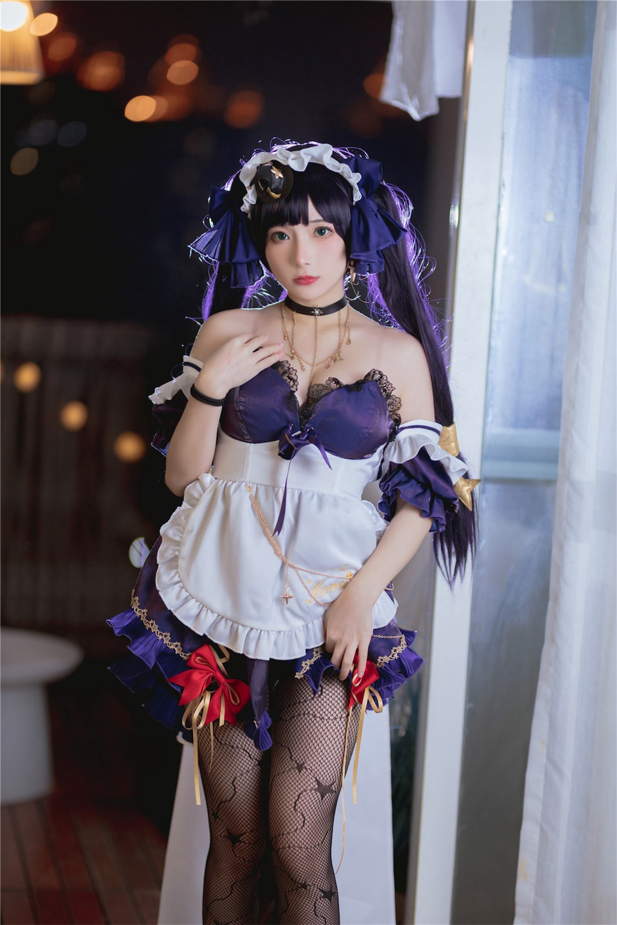 Cosplay 是三不是世 原神莫娜女仆 5