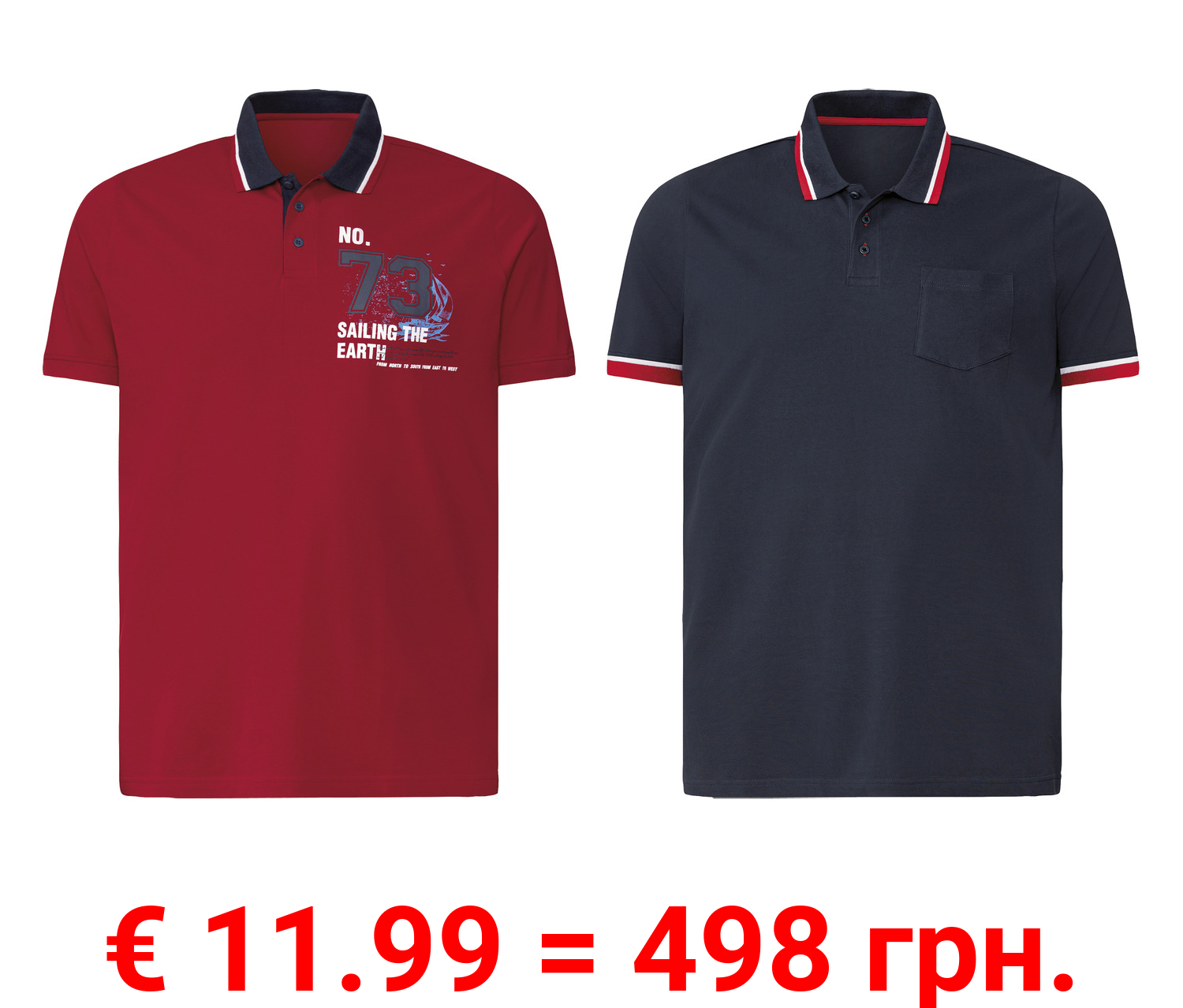 LIVERGY® Herren Poloshirt aus reiner Baumwolle