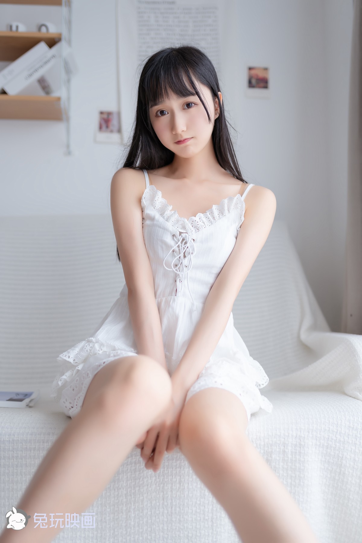 Cosplay 兔玩映画 白衣少女 33