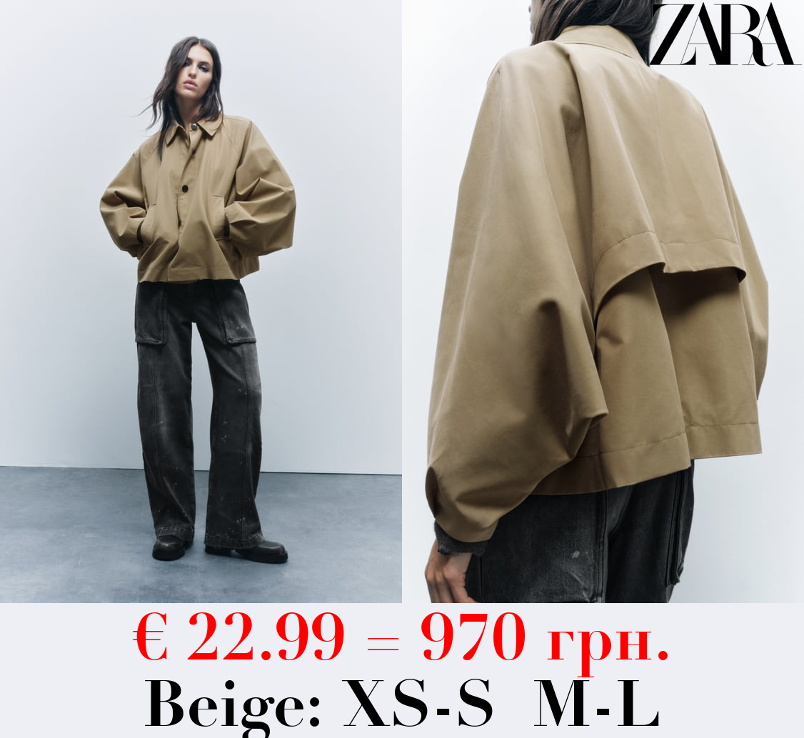 ZW COLLECTION CAPE TRENCH COAT