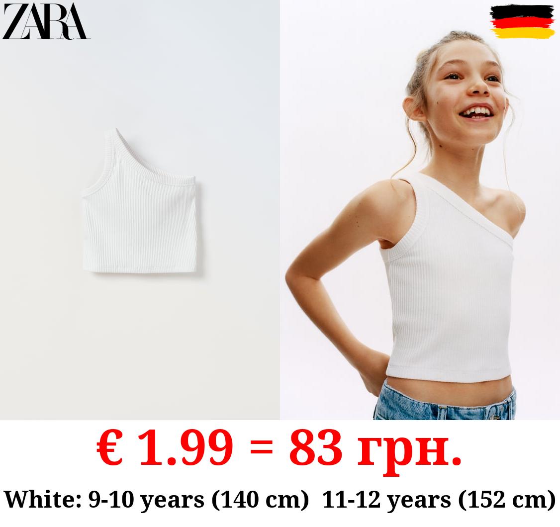 ASYMMETRIC RIBBED TOP