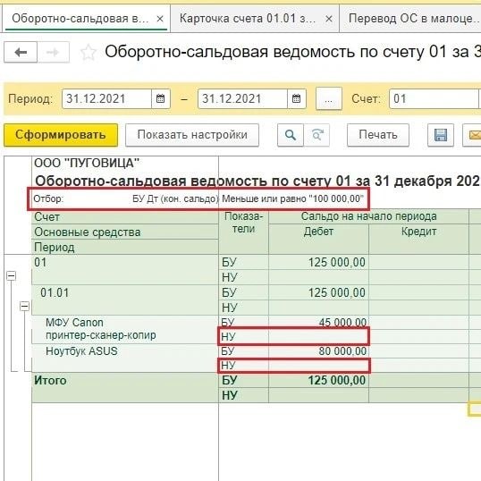 Приказ на перевод основных средств в малоценное оборудование образец