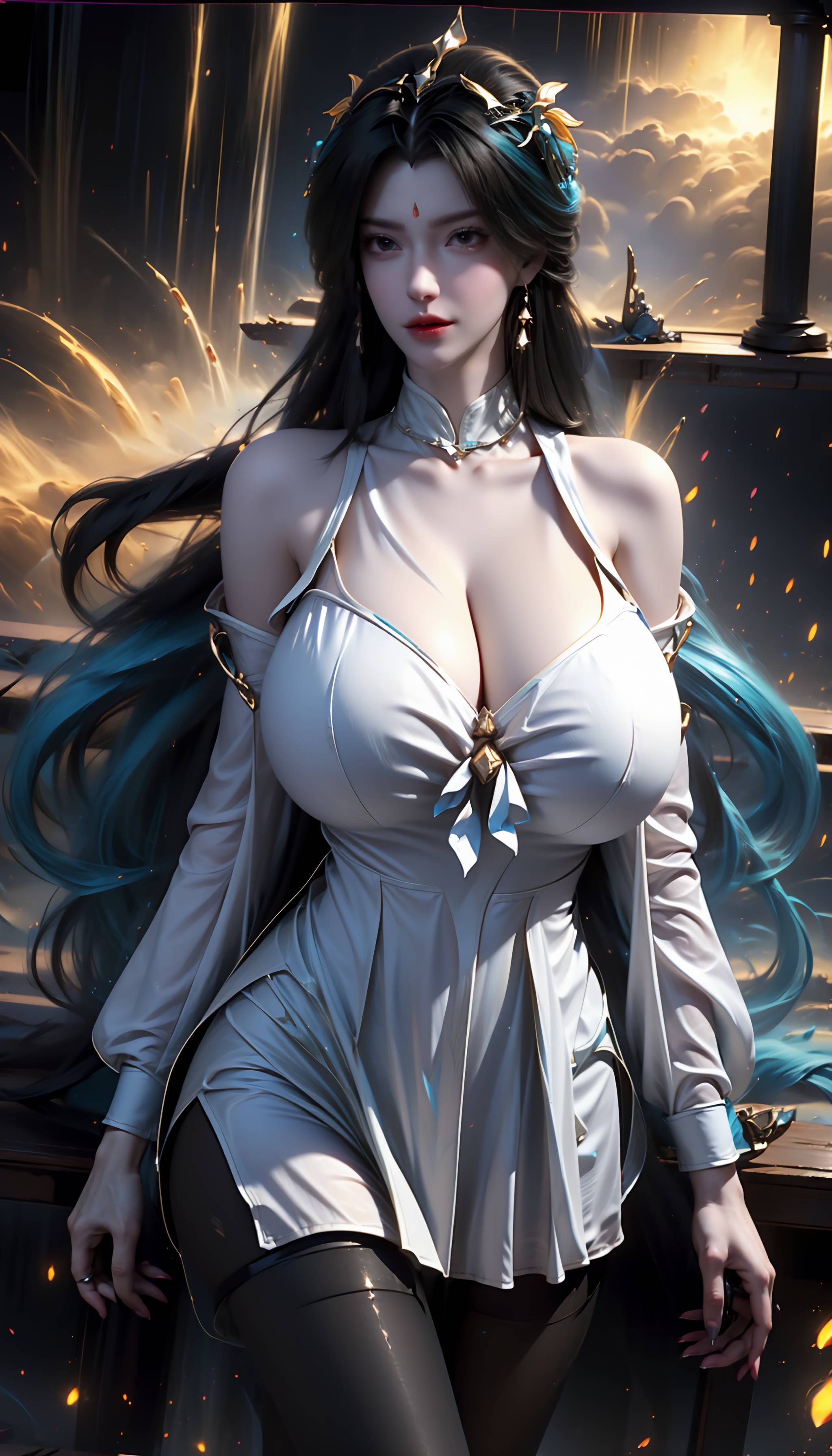 图片[58]-完美世界-柳神 黑丝衬衫-六色网