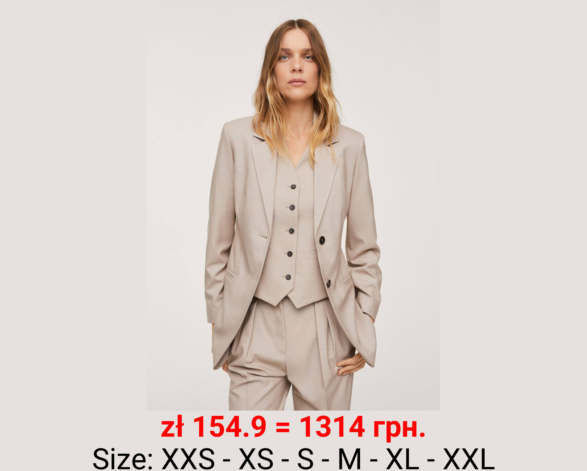 Americana traje estructura