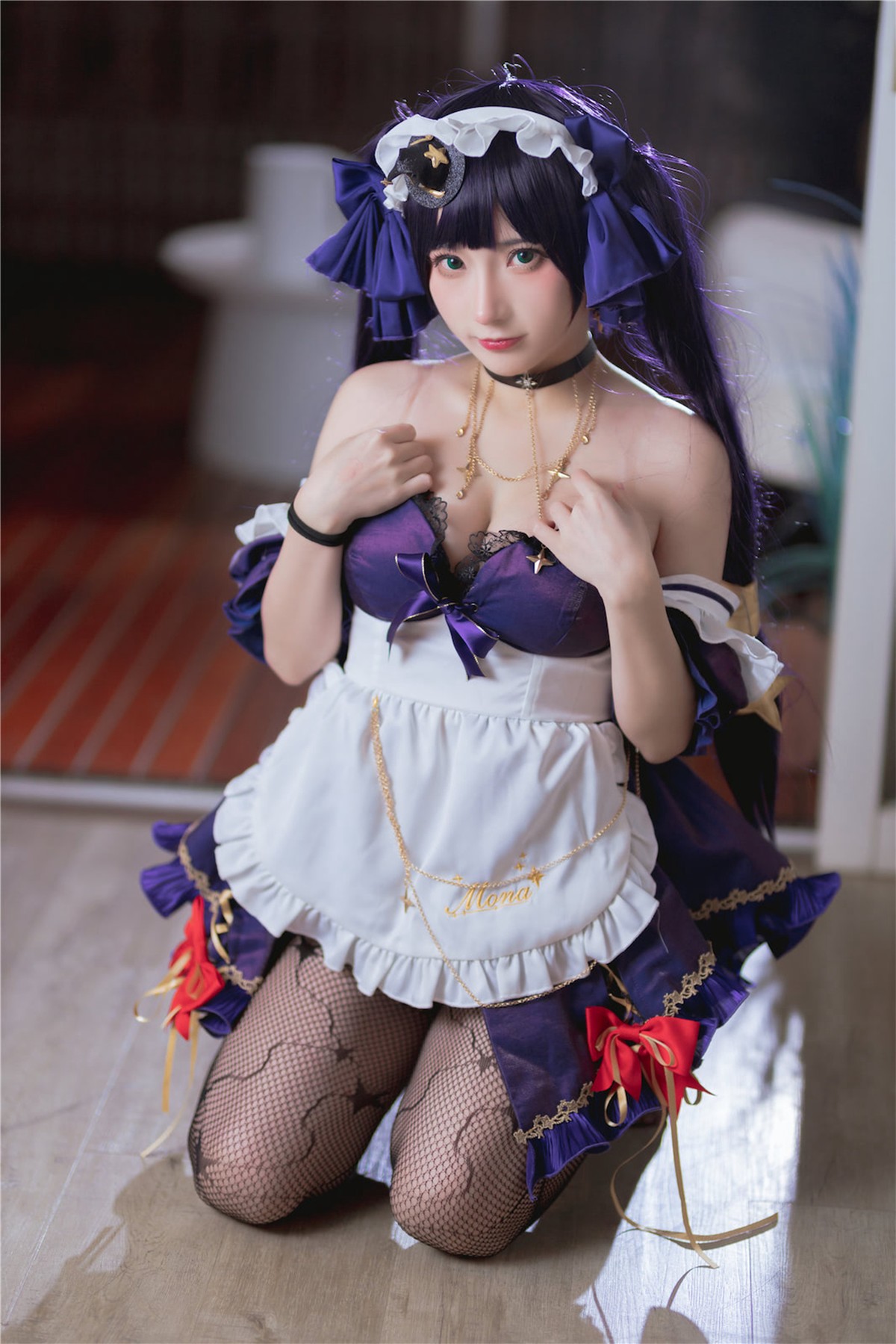 Cosplay 是三不是世 原神莫娜女仆 42