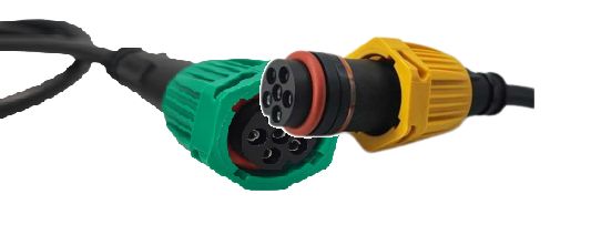 AUTOLIGHT 24 Kabelsatz Für Anhänger 5 Eter 13-polig + 2 X DC Abgang Kabel Anhängerbeleuchtung