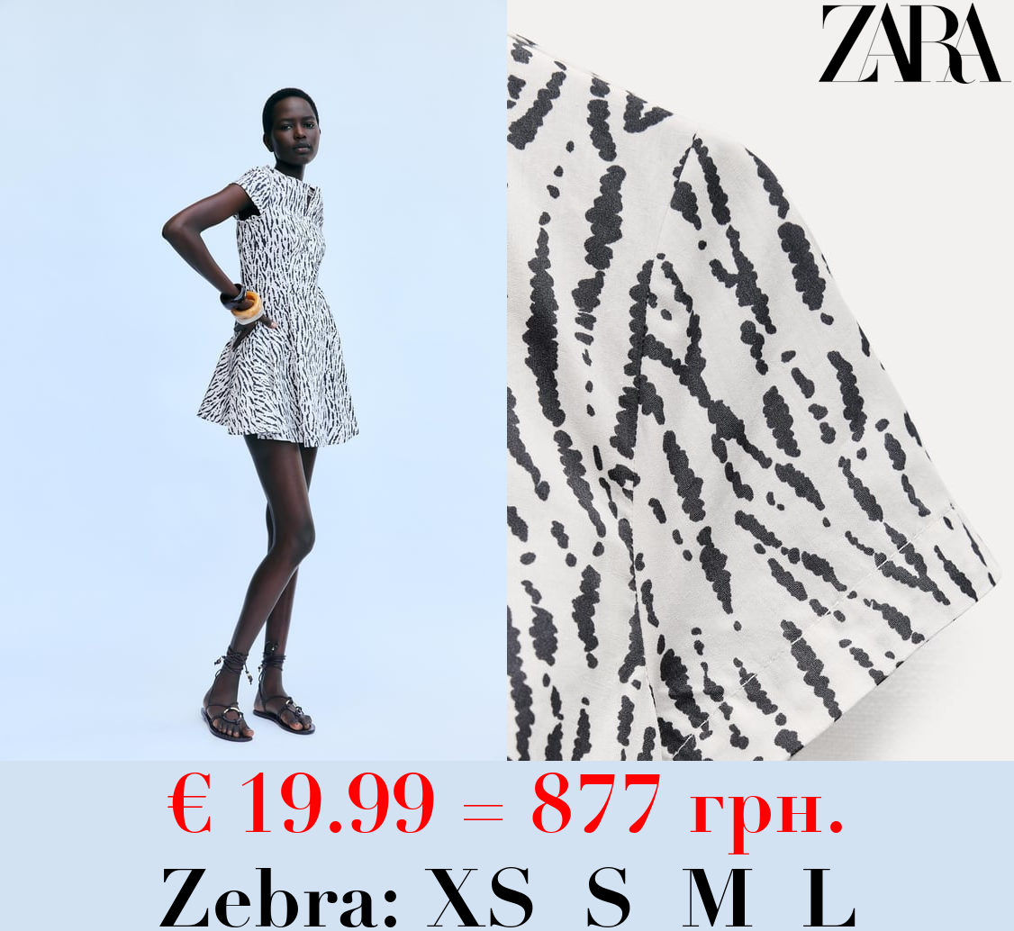 ZW COLLECTION SHORT PRINTED DRESS
