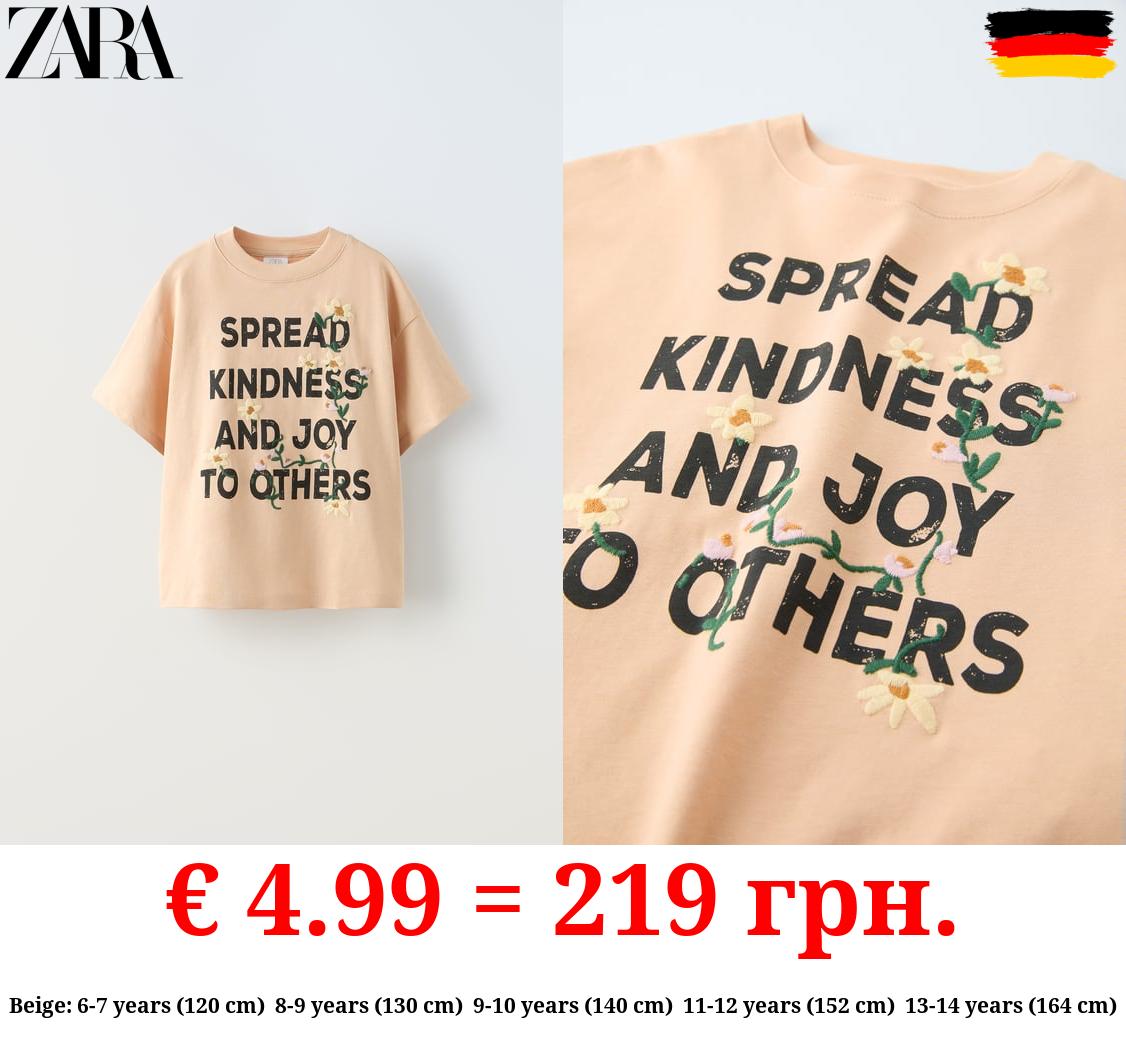 FLORAL EMBROIDERED T-SHIRT