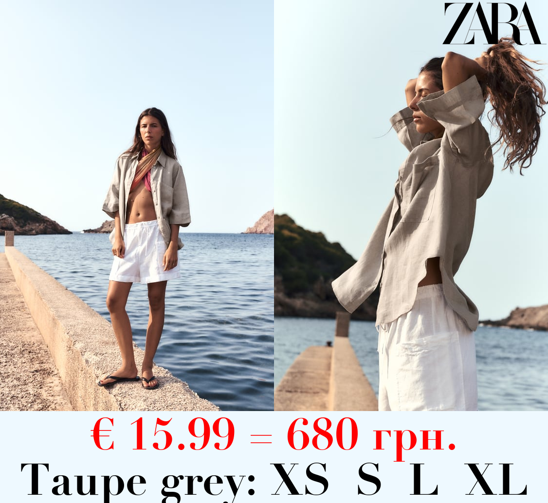 LINEN SHIRT WITH POCKET