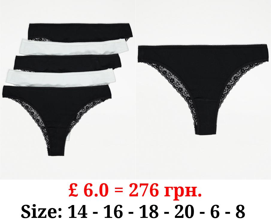 Brazilian Lace Knickers 5 Pack