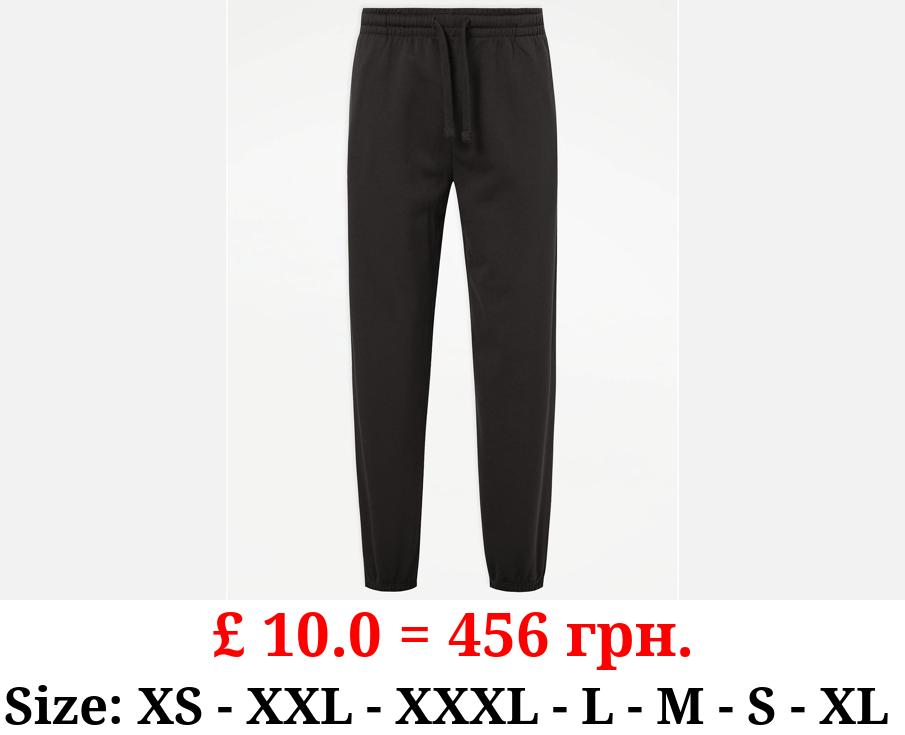 Black Plain Joggers