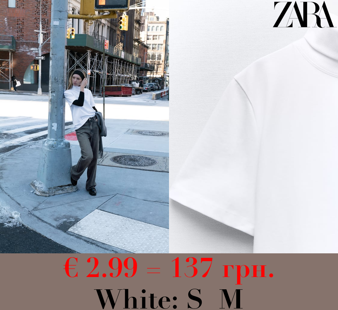 HEAVY COTTON TURTLENECK TOP