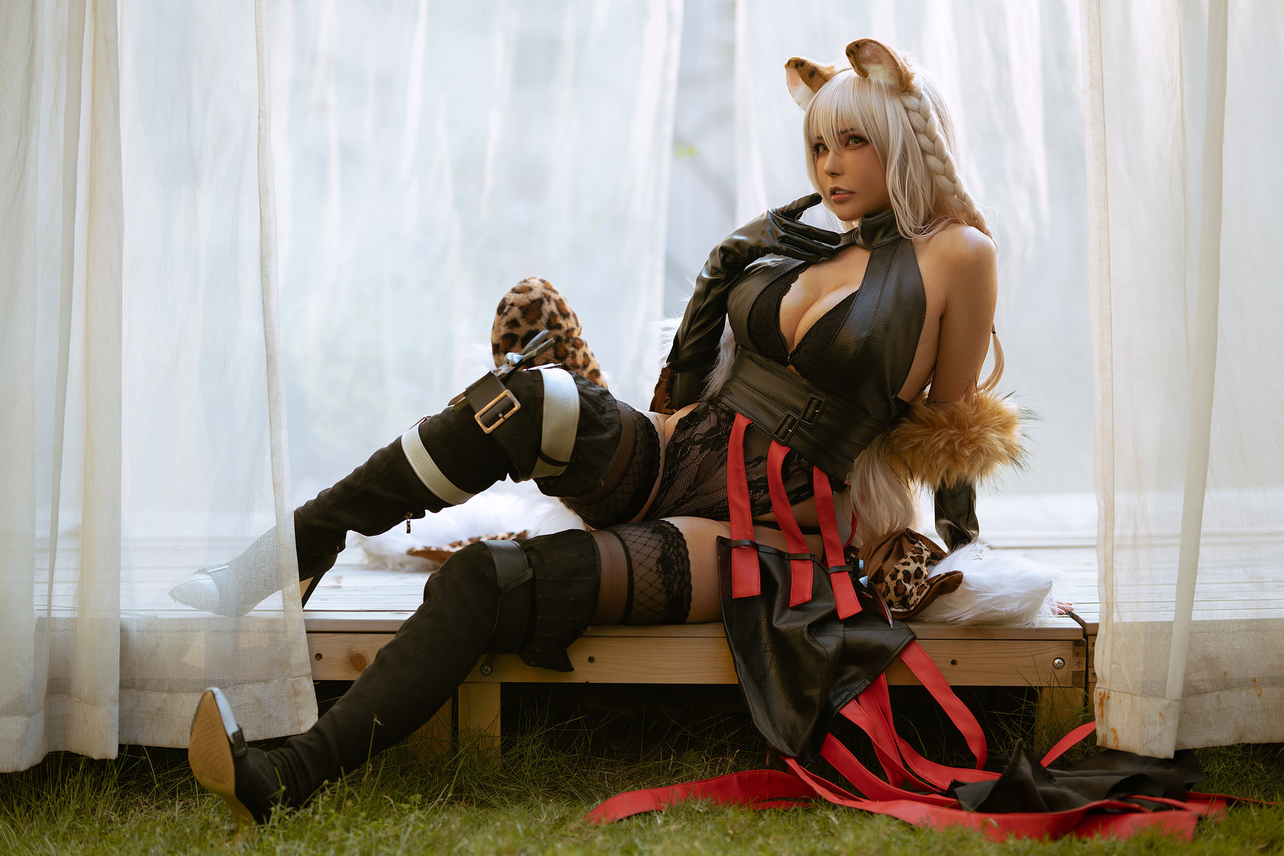 秋和柯基 Cosplay 莎拉 伊甸园的骄傲 5