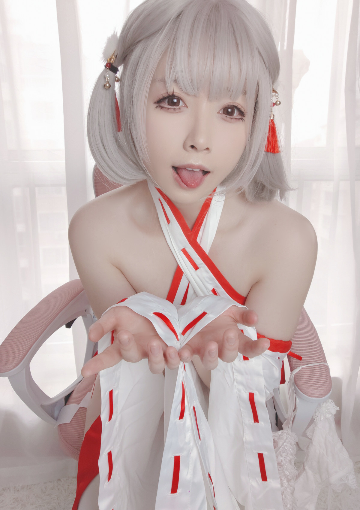 Cosplay Asagiriai愛ちゃん 巫女服自拍 30