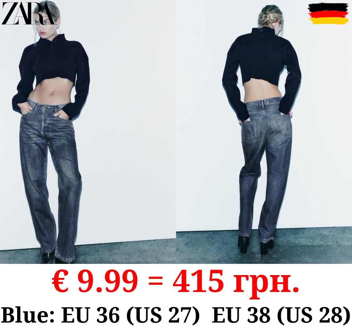 ZW COLLECTION LOOSE FIT LOW-RISE JEANS