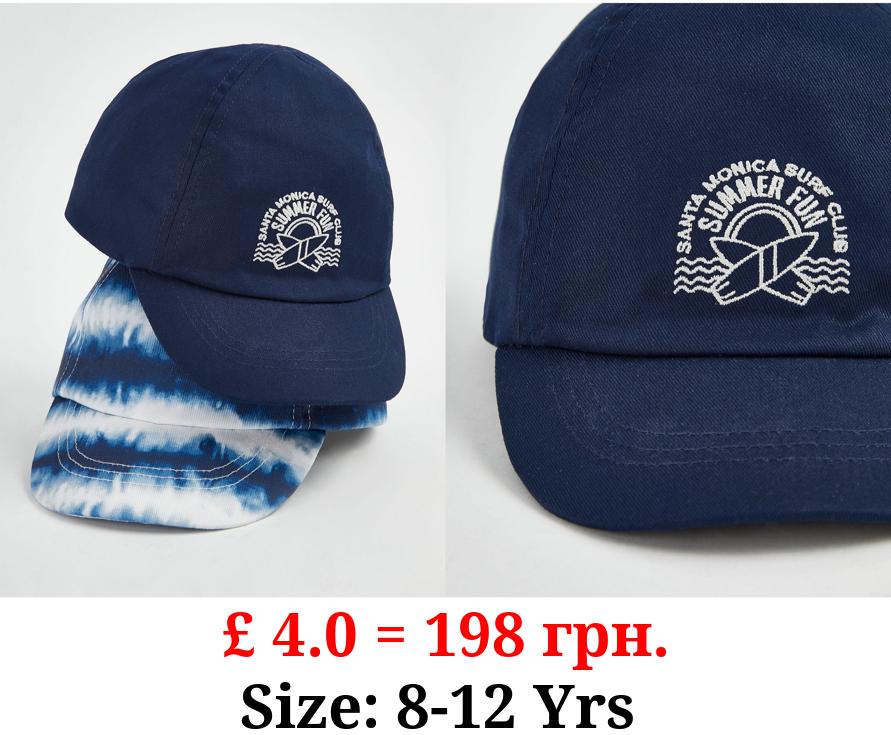 Tie Dye Surf Club Caps 2 Pack