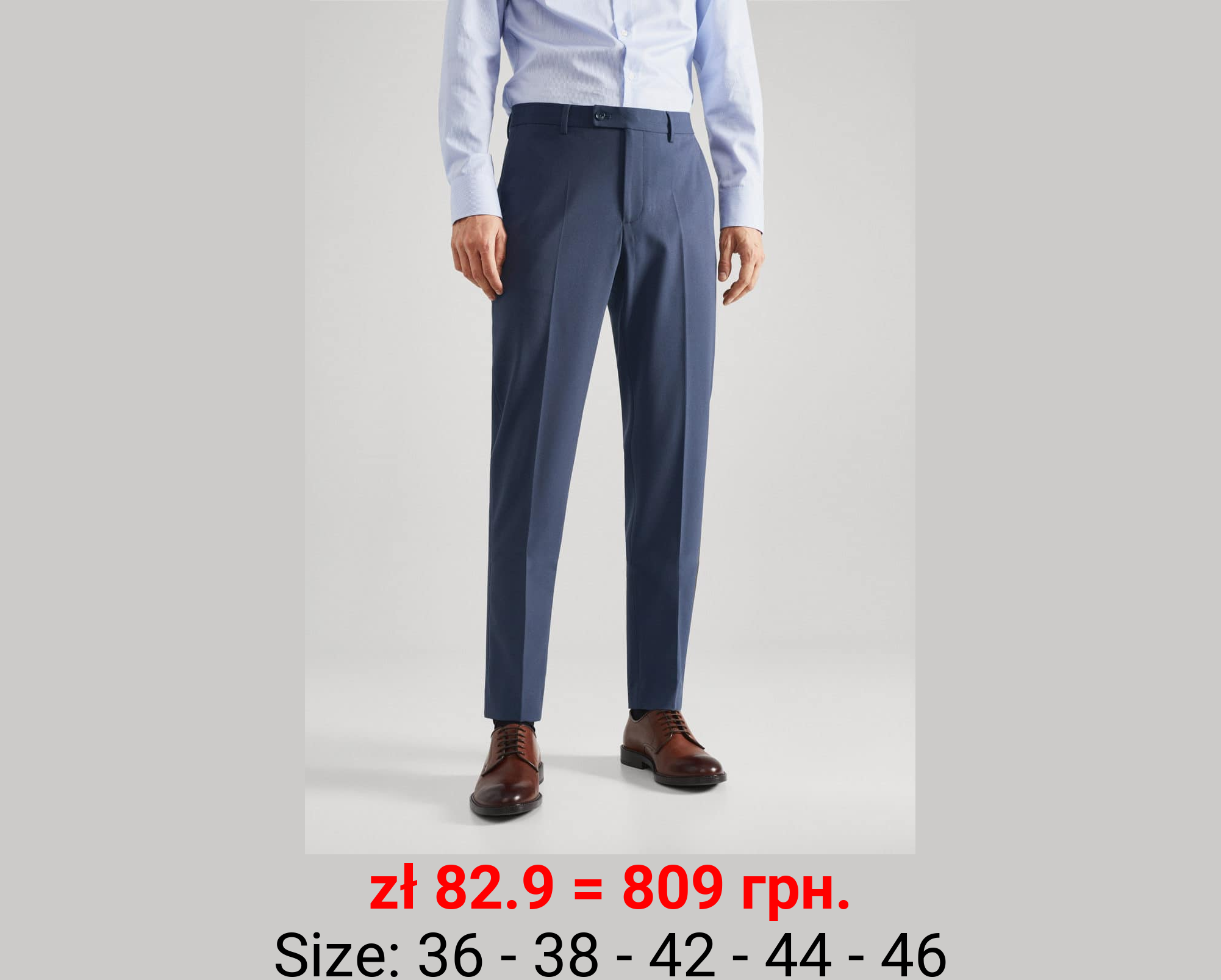 Pantalón traje slim fit