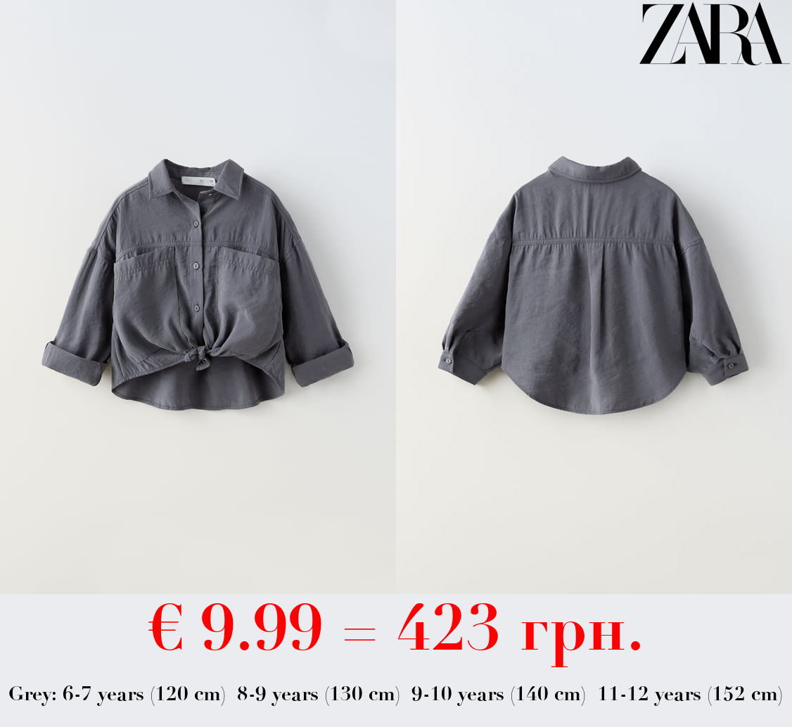 FLOWING SHIRT WITH KNOT