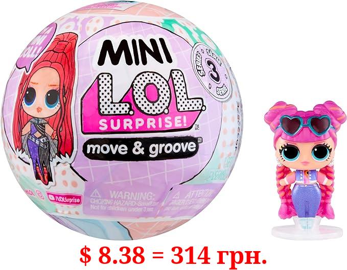 L.O.L. Surprise! Mini Move & Groove with Mini OMG Fashion Doll, Surprises, Mini Dolls, Collectible Dolls, Moving Ball Playset- Great Gift for Girls Age 4+