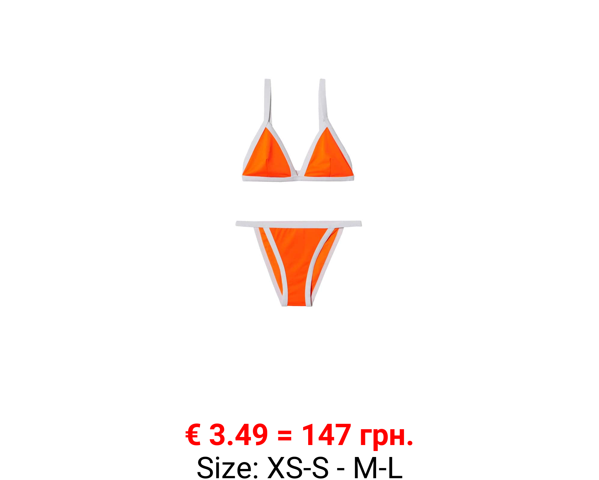 Bikini costuras contraste