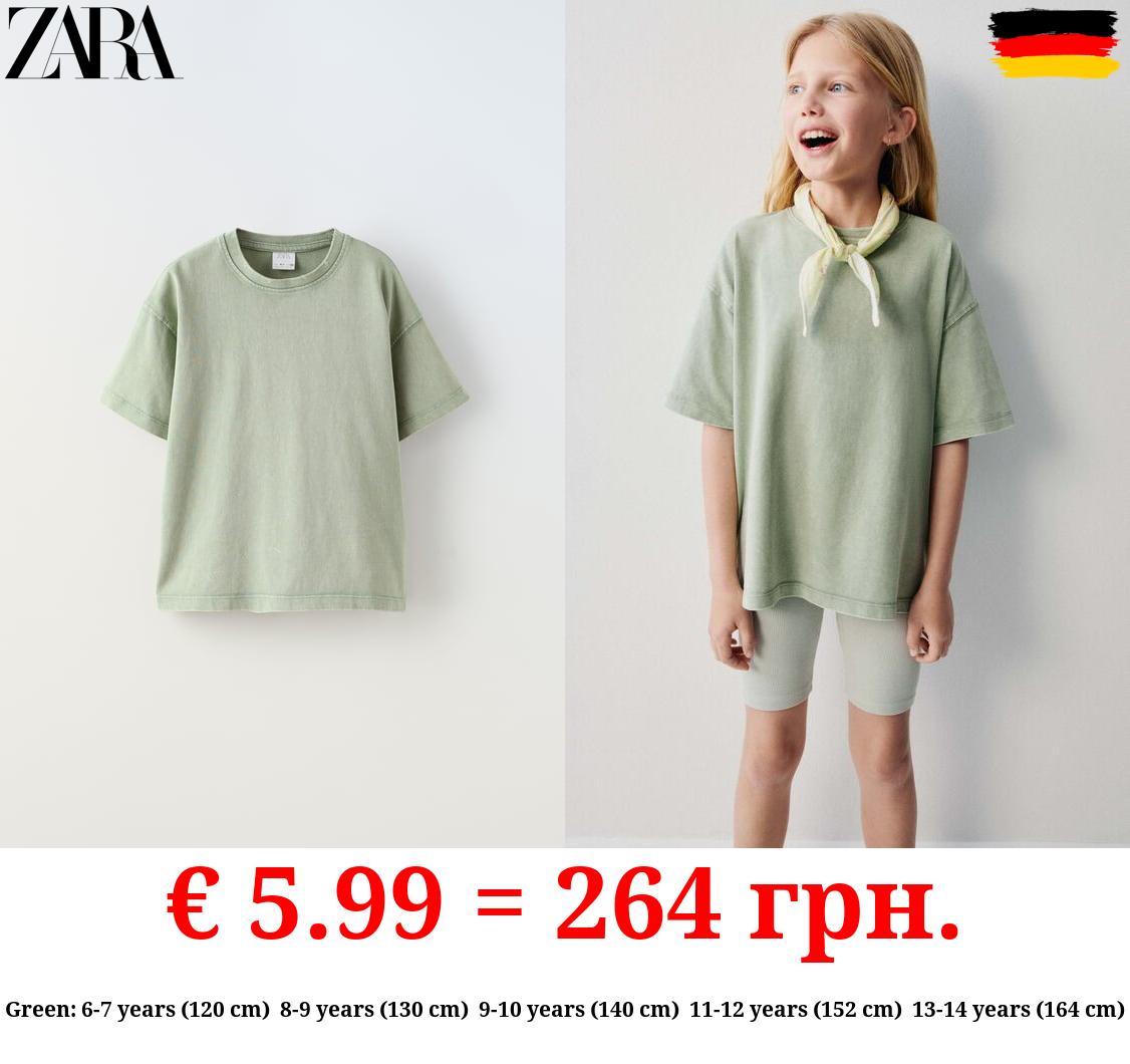 FADED-EFFECT HEAVY WEIGHT T-SHIRT