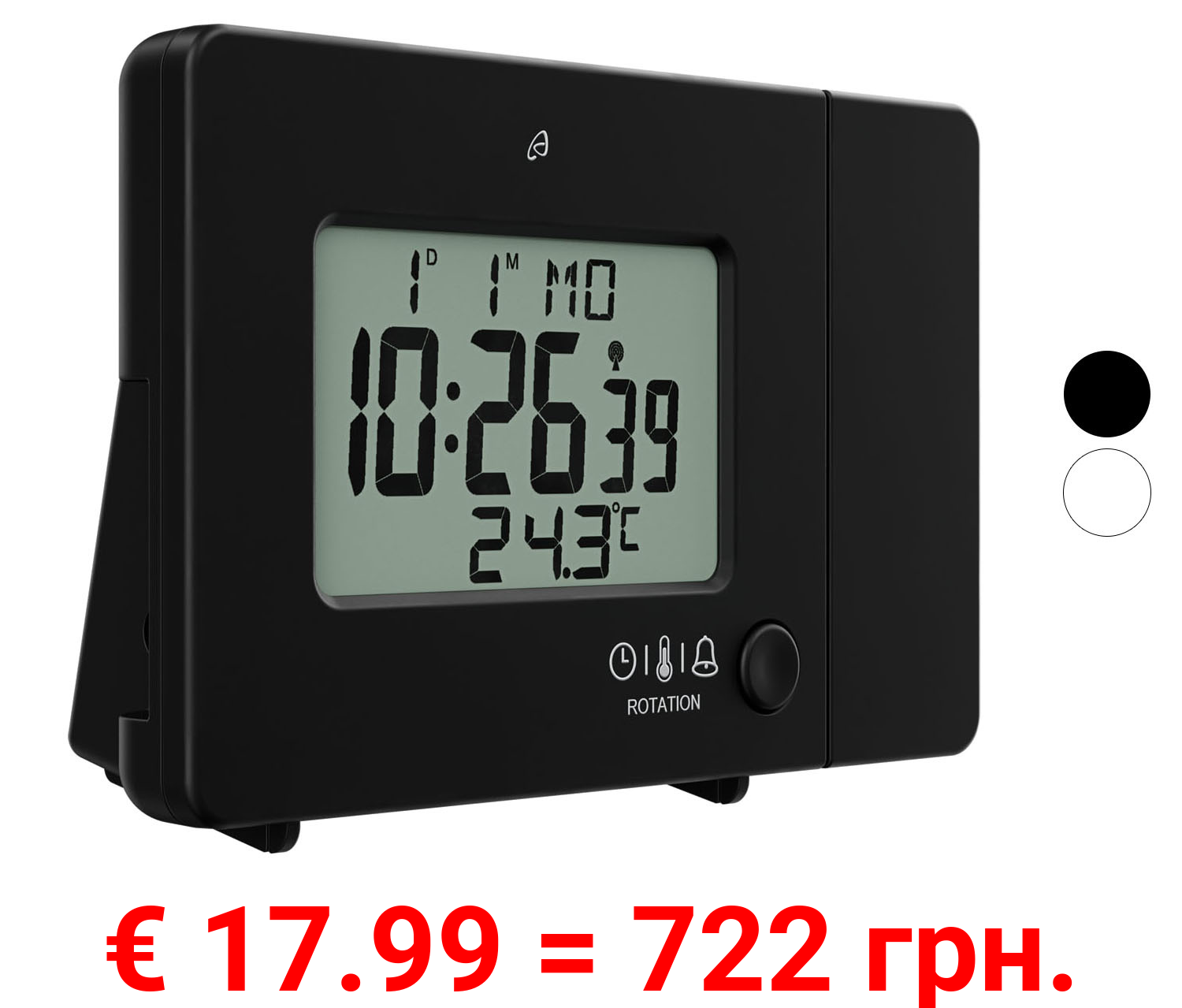 AURIOL® Funk-Projektionswecker, mit LC-Display