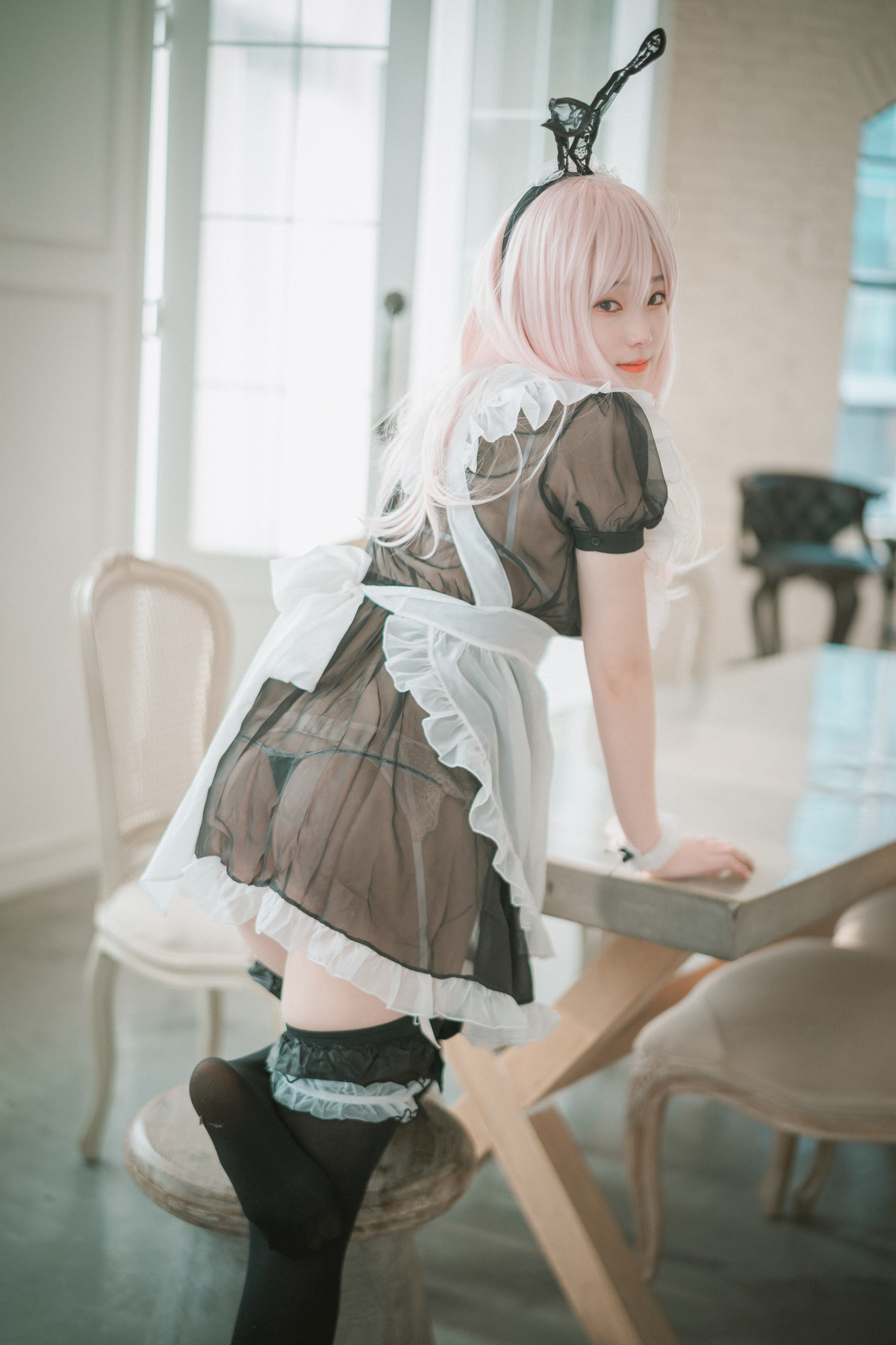 Bambi 밤비, [DJAWA] Sheer Bunny Maid 41