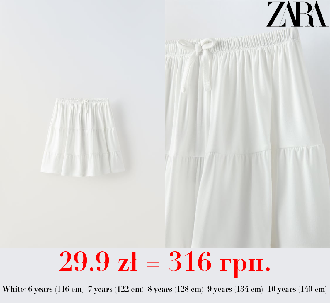 PANELLED SKIRT WITH BOW