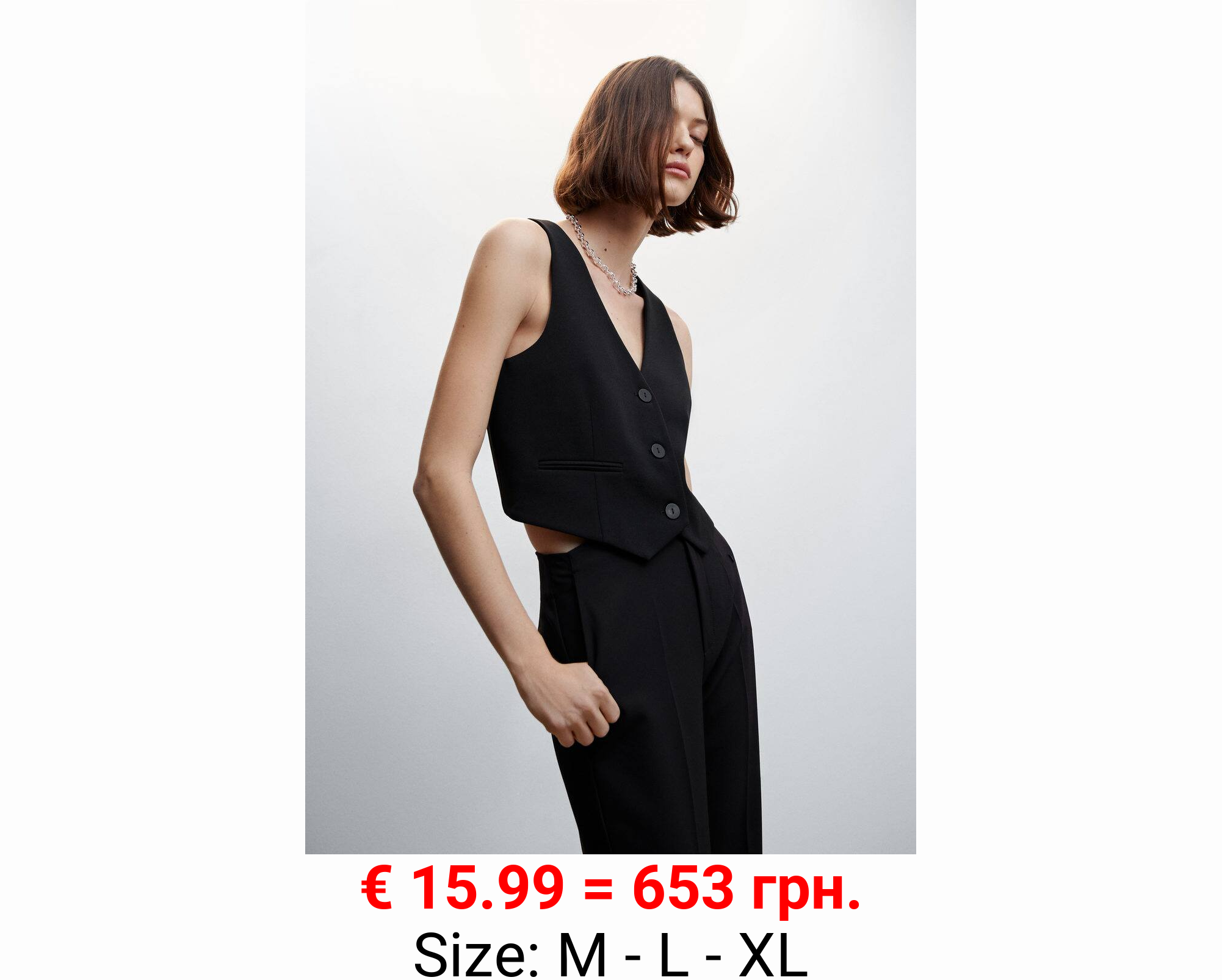 Chaleco traje botones