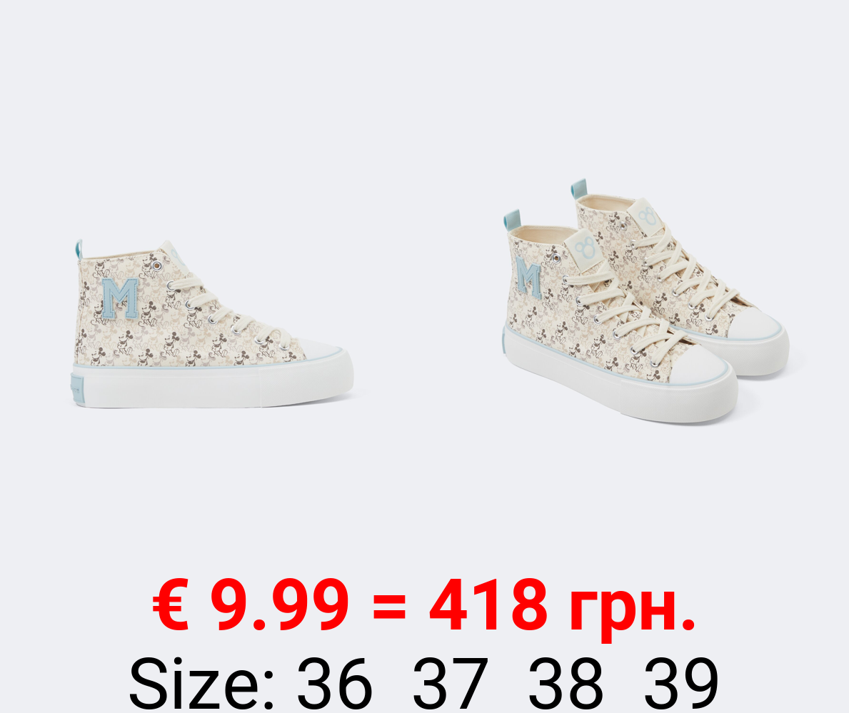 MICKEY ©DISNEY high-top sneakers