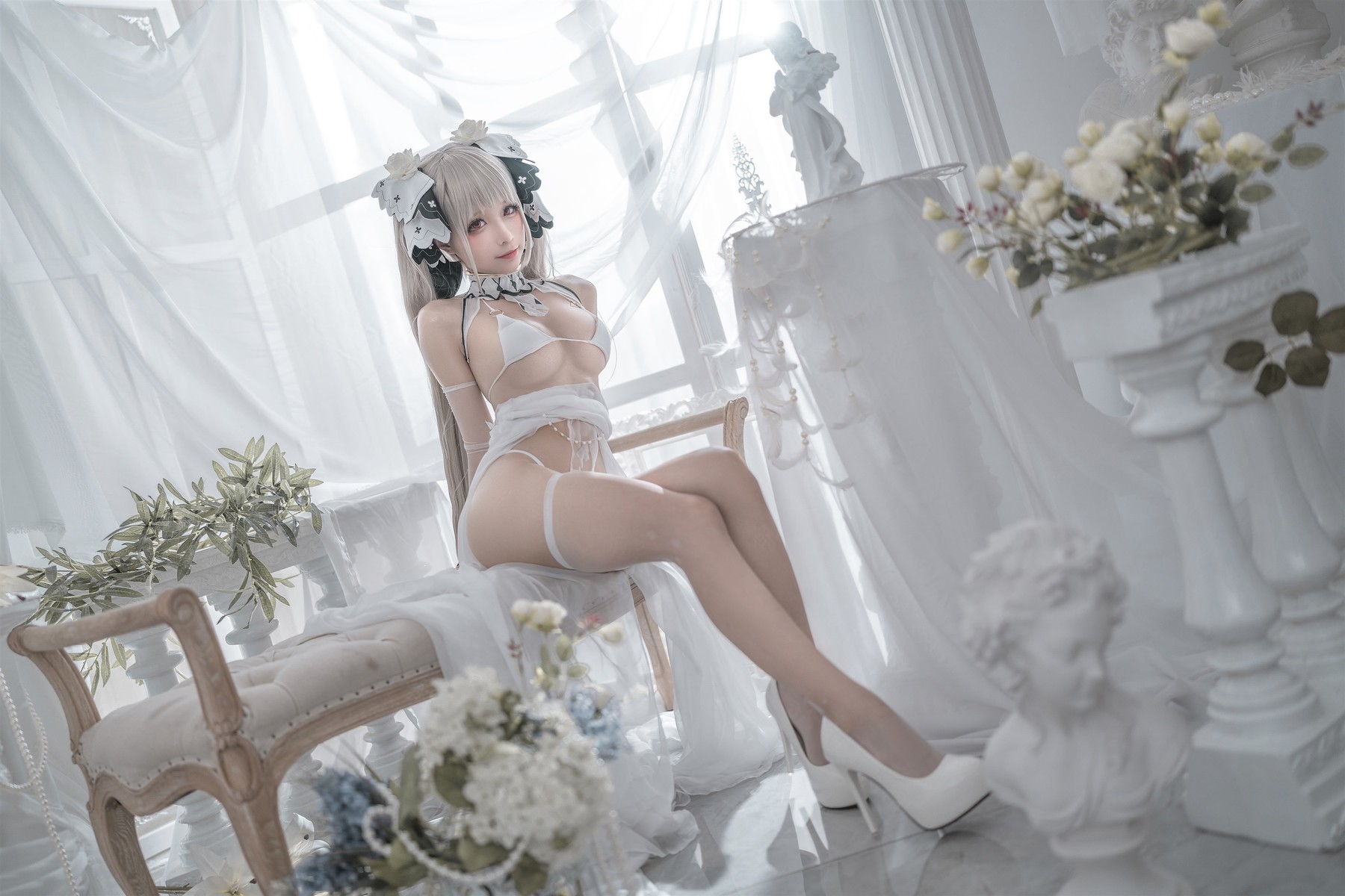蠢沫沫 Cosplay 可畏婚纱 15