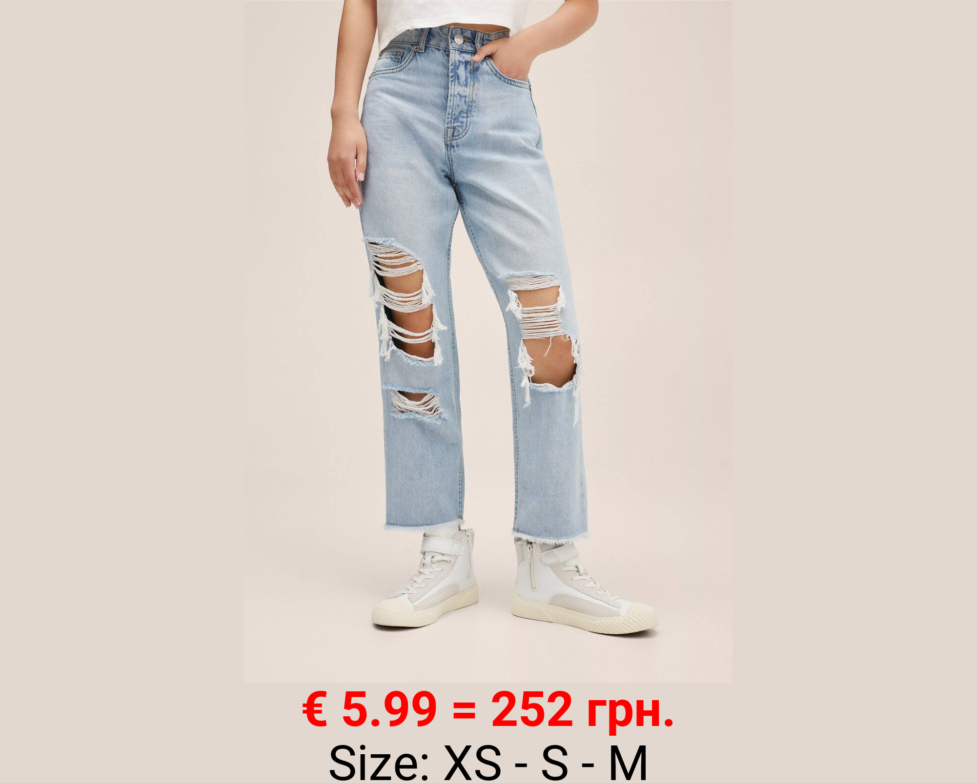 Jeans rotos decorativos