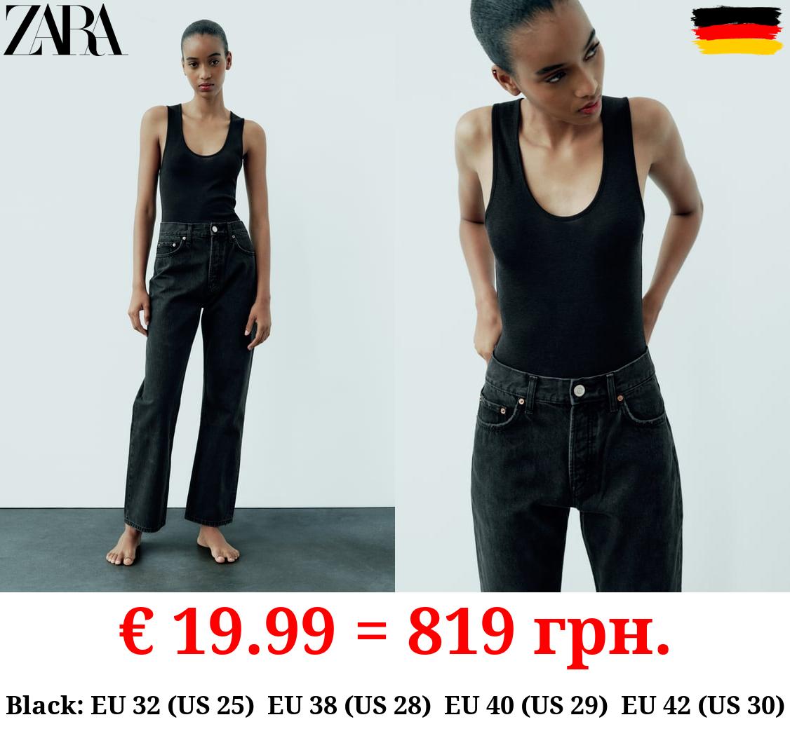 TRF STRAIGHT-LEG MID-RISE JEANS