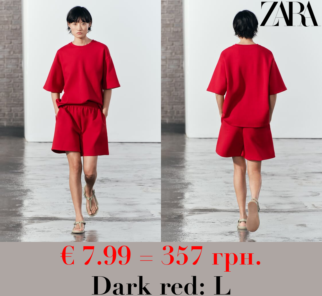 SHORT SLEEVE INTERLOCK SWEATSHIRT